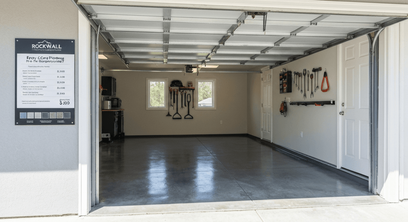 How Much Does It Cost to Epoxy 2 Car Garage in Rockwall?